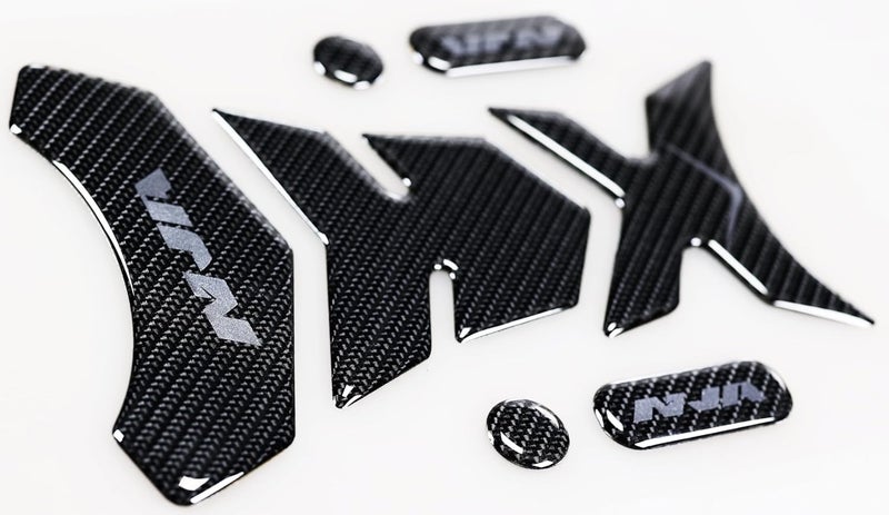 REVSOSTAR 5D Real Carbon Fiber, Motorcycle Decal Vinyl Tank Protector, Tank Pad for NJ 650 ZX636 ZX600 ZX-10R ZX14 ZX1400 with Kick Stand Coaster, Offering an alternative nj tank - Image 2
